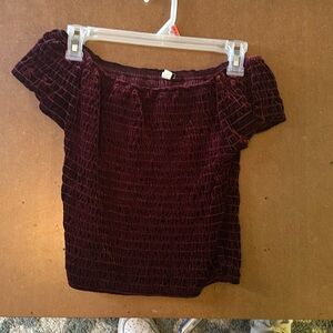 over the shoulder top